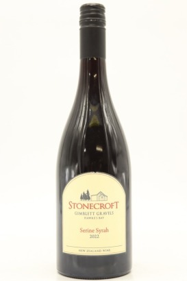 (1) 2022 Stonecroft Serine Syrah, Gimblett Gravels [JR17] &diams;