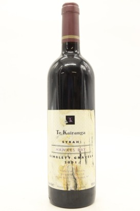 (1) 2001 Te Kairanga Gimblett Gravels Syrah, Hawke's Bay &diams;