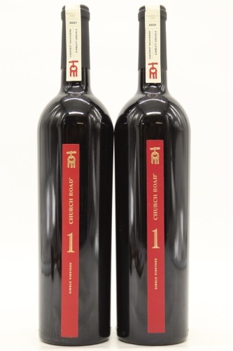 (2) 2021 Church Road 1 Single Vineyard Cabernet Sauvignon, Gimblett Gravels &diams;
