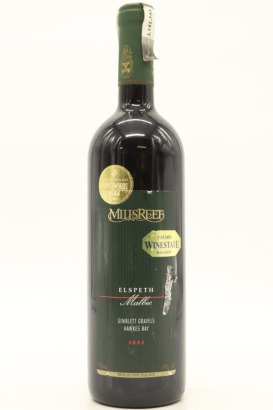 (1) 2002 Mills Reef Elspeth Malbec, Gimblett Gravels &diams;