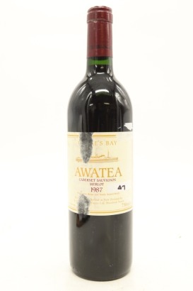 (1) 1987 Te Mata Estate Awatea Cabernets Merlot, Hawke's Bay