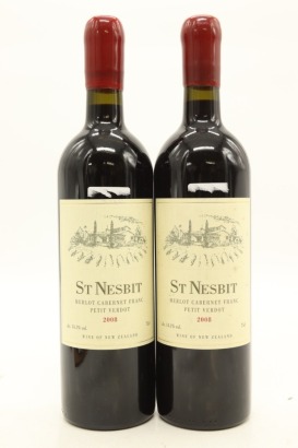 (2) 2008 St Nesbit Cabernet Merlot Petit Verdot, Auckland