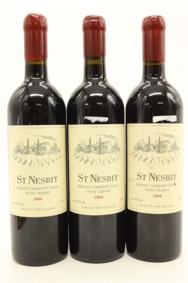 (3) 2008 St Nesbit Cabernet Merlot Petit Verdot, Auckland