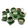 A Green Glazed Tea Set