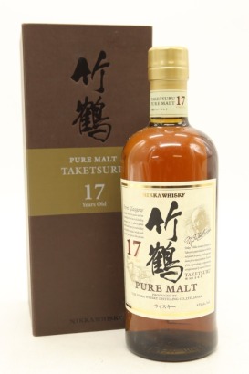(1) Nikka Taketsuru Pure Malt 17 Year Old Blended Japanese Malt Whisky, 43% ABV