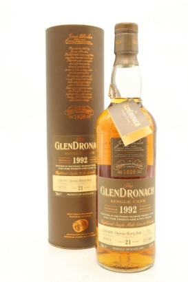 (1) Glendronach 1992 Single Cask 21 Year Old #270, 56% ABV (GB)