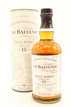 (1) Balvenie 15 Year Old Sherry Cask Single Barrel #9003 Single Malt Whisky, 47.8% ABV (GB)