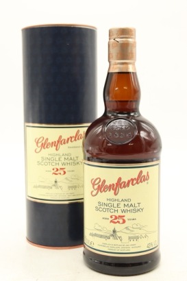 (1) Glenfarclas 25 Year Old Whisky, 43 % ABV (GB)