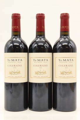 (3) 2022 Te Mata Estate Coleraine, Hawke's Bay