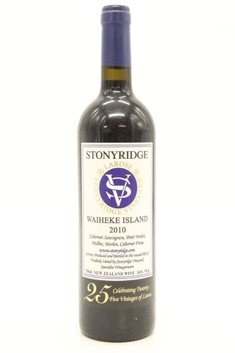 (1) 2010 Stonyridge Vineyard Larose, Waiheke Island