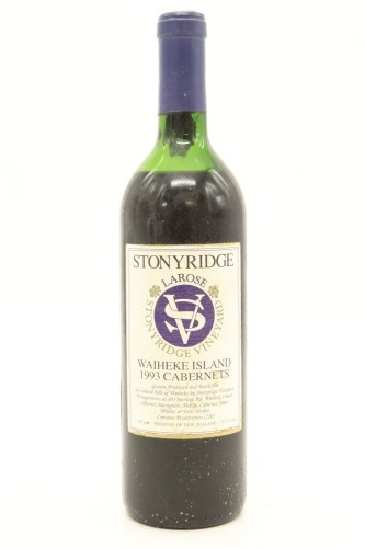 (1) 1993 Stonyridge Vineyard Larose, Waiheke Island (UMS)