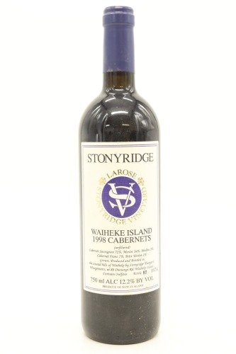 (1) 1998 Stonyridge Vineyard Larose, Waiheke Island