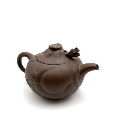 A Chinese Red Clay 'Dragon' Teapot