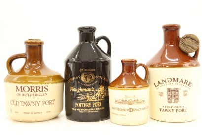 (1) Collection of Australian Port Pottery Decanters, 4 Bottles Sold as One Lot