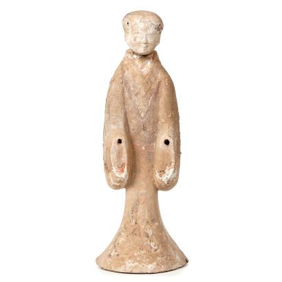 A Chinese Standing Pottery Figure