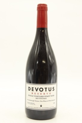 (1) 2014 Devotus Reserve Single Vineyard Pinot Noir, Martinborough [JR16.5] [BC98]