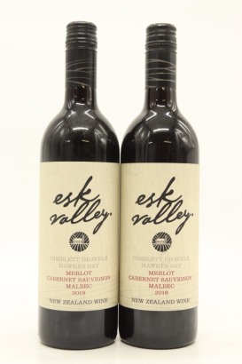 (2) 2018 Esk Valley Merlot - Cabernet Sauvignon - Malbec, Gimblett Gravels