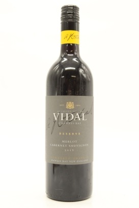 (1) 2018 Vidal Estate Reserve Merlot - Cabernet Sauvignon, Gimblett Gravels