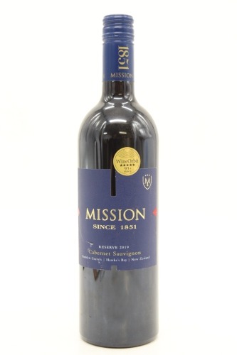 (1) 2019 Mission Estate Winery Reserve Cabernet Sauvignon, Gimblett Gravels