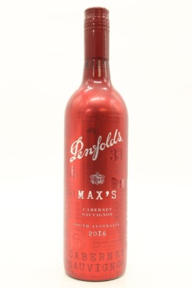 (1) 2016 Penfolds Max's Cabernet Sauvignon, South Australia