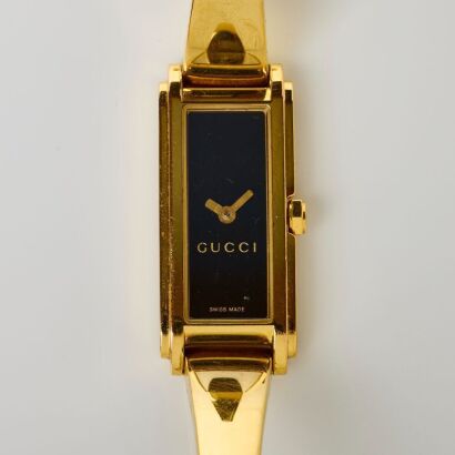 Gold Tone, Gucci Ladies G-Line Quartz Wristwatch, circa 2010-2012