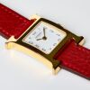 Gold Plated, Herm&egrave;s, Watch with Box Heure H Quartz Wristwatch, circa 2015 - 3