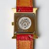 Gold Plated, Herm&egrave;s, Watch with Box Heure H Quartz Wristwatch, circa 2015 - 4