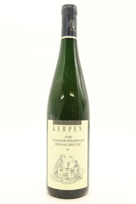 (1) 2004 Weingut Kerpen Wehlener Sonnenuhr Riesling Spatlese, Mosel