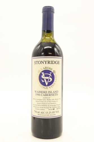 (1) 1996 Stonyridge Vineyard Larose, Waiheke Island [BC96] (UMS)