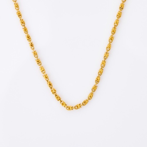 18ct Yellow Gold, 40cm Fancy Link Chain