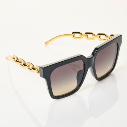 Louis Vuitton, Z1755E LV Edge Black Gradient Sunglasses with Case