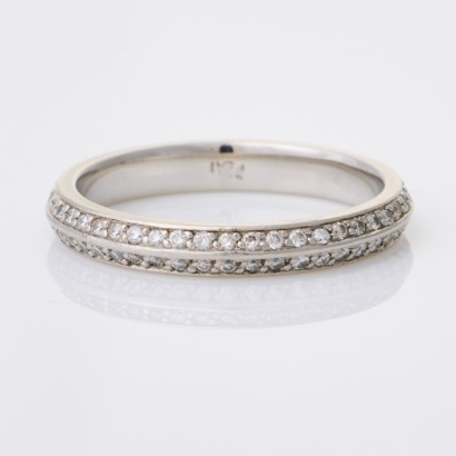 Platinum, .44ct Diamond Eternity Band by Sutcliffe Jewellers