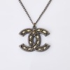 Chanel, Reversible CC Logo / Fibre Pendant Necklace with Box