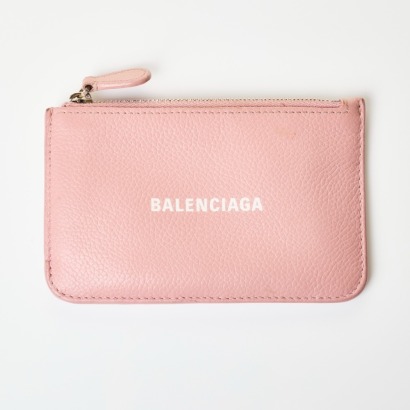 Balenciaga, Pink Leather Card Holder