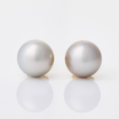 18ct Yellow Gold, 11.20mm Pearl Stud Earrings