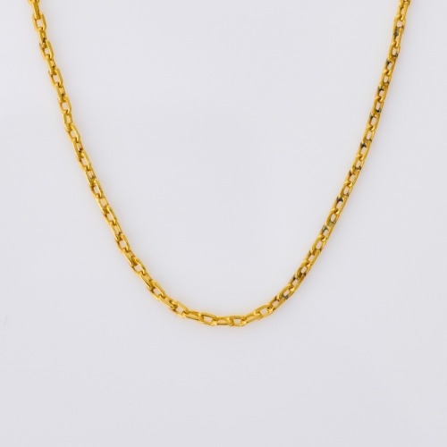9ct Yellow Gold, 39cm Cable Link Chain