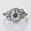 Silver / Palladium, Handmade, Estate 2.00ct / .18ct Diamond Ring