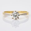 Platinum /18ct Yellow Gold, 0.60ct Diamond Solitaire Ring