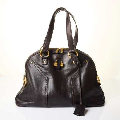 Saint Laurent, Brown Leather Muse Shoulder Bag