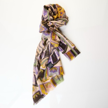 Etro, 70% Cashmere / 30% Silk Paisley Shawl