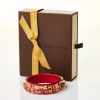 Louis Vuitton, Red Inclusion Bangle with Box - 2