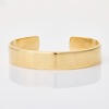 9ct Yellow Gold, 12.5mm Plain Cuff Bangle
