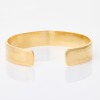 9ct Yellow Gold, 12.5mm Plain Cuff Bangle - 2