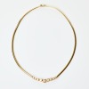 9ct Yellow Gold, Modern,1.00ct DIamond Omega Collier Necklace - 2