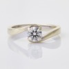 9ct White Gold, 0.52ct Solitaire Diamond Ring, GIA Certified