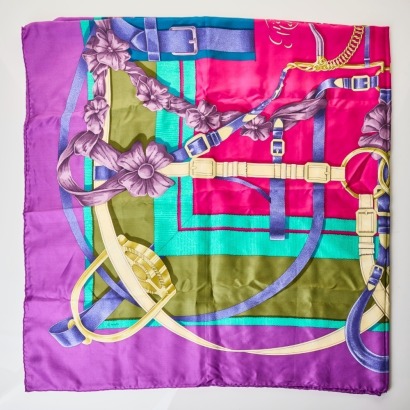 Herm&egrave;s, 100% Silk, Grand Manege Scarf