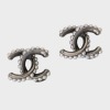 Chanel, CC Logo & Faux Pearl Earrings with Box
