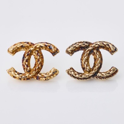 Chanel, CC Logo Earrings