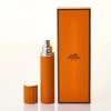 Herm&egrave;s, Refillable Orange Epsom Leather Perfume Case with Box - 2