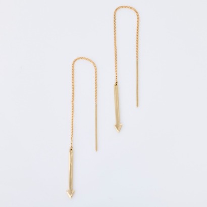 Karen Walker, 9ct Yellow Gold, Metronome Earrings